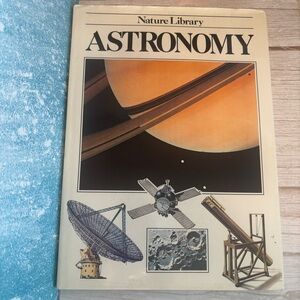Nature Library ASTRONOMY Book - Cream Cover with Orange Planet Art
